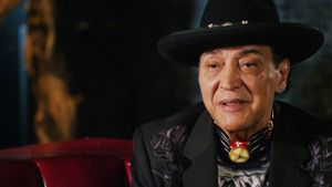 Still from Rumble: The Indians Who Rocked the World